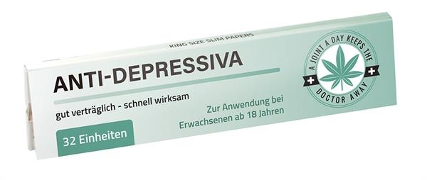 Choosypapers King Size Slim Zigarettenpapier Anti-Depressiva